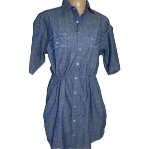 G-Star RAW Women's Chambray  Dress Denim Sz Medium Lightweight NWT Relaxed